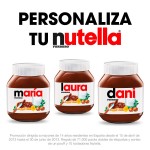 Nutella te da etiquetas personalizadas