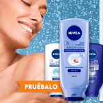 probar gratis nivea bajo la ducha