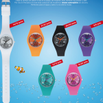 relojes silicona sumergibles con el periodico