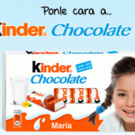 ponle cara a kinder chocolate